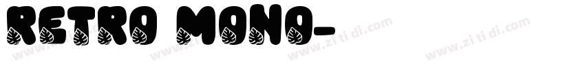 Retro Mono字体转换